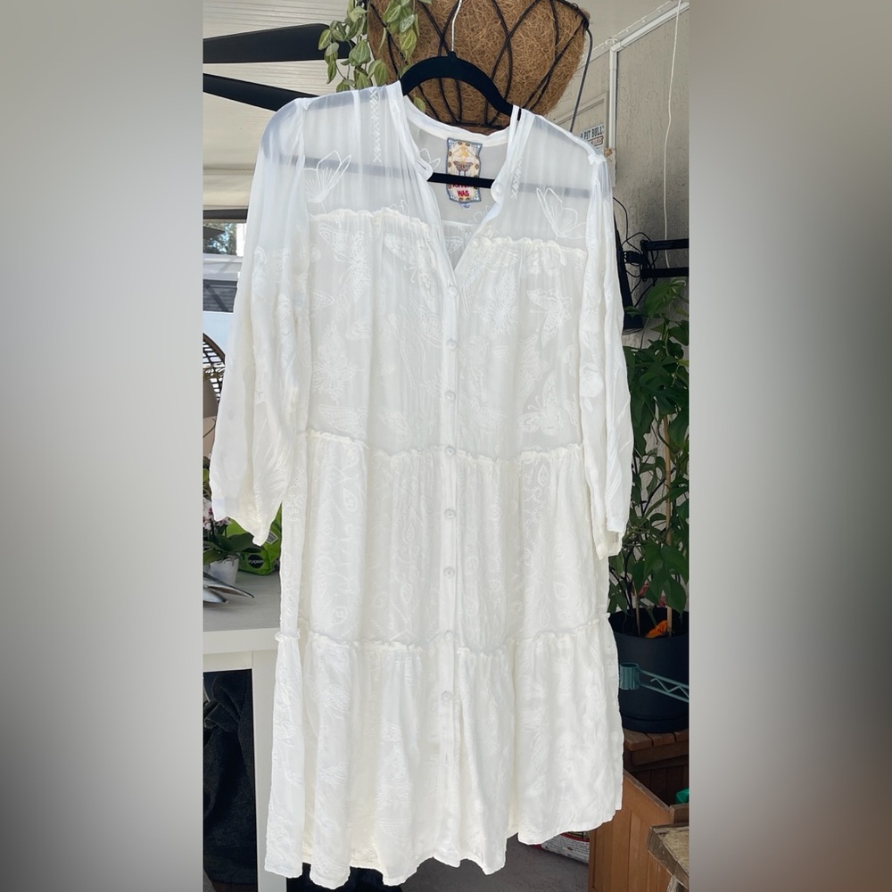 Johnny Was White Kimberlee (Kimberly) Dress
